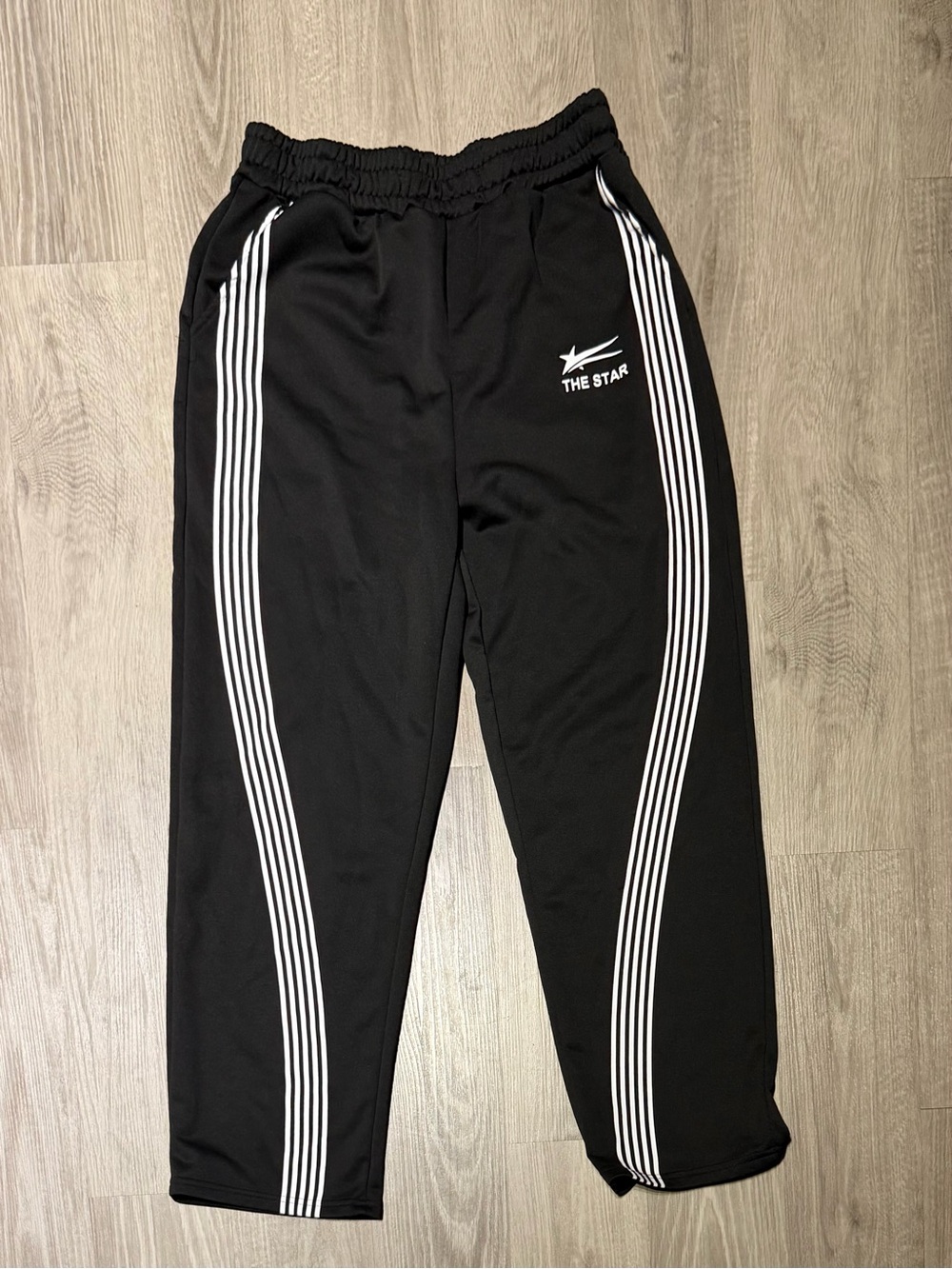 PacSun Black Joggers with White Side Stripes